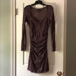 Moda International long sleeve lace dress